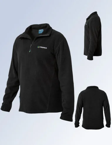 Pull polaire Kaiwaka demi-zip homme – polaire haute performance
