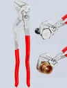 Pince-clé chromée KNIPEX 300 mm – mâchoires lisses