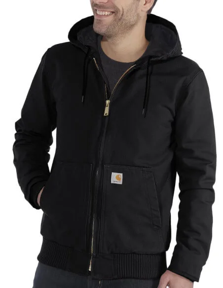 Blouson Carhartt Washed Duck Active noir/marron 104050