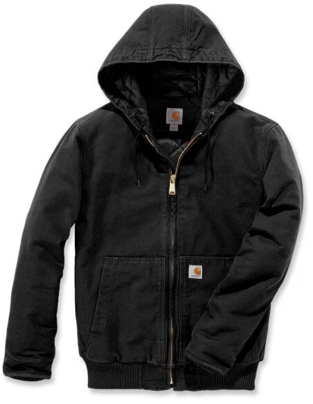 Blouson Carhartt Washed Duck Active noir/marron 104050