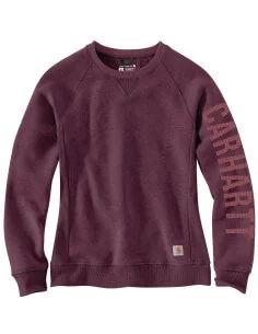Sweat Carhartt Femme Crewneck Block Clarksburg rose/mûres