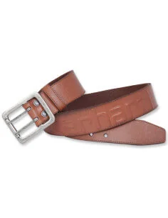 Ceinture Logo Belt Carhartt cuir – noir ou marron