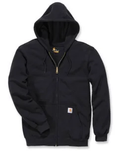 Sweatshirt capuche zippé Carhartt K122 homme noir/marine