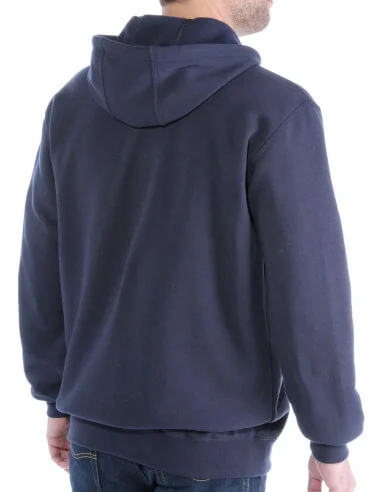 Sweatshirt capuche zippé Carhartt K122 homme noir/marine