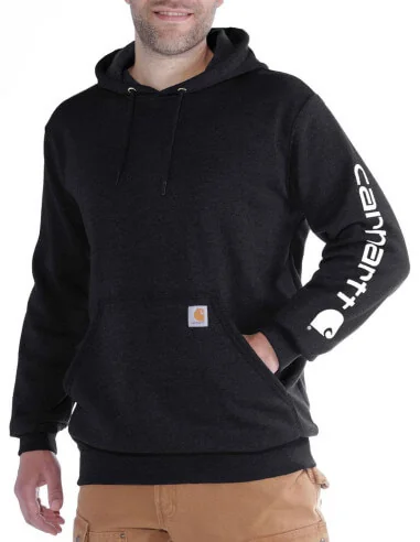 Sweat à capuche Carhartt K288 logo manche gauche