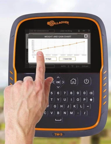 Indicateur de pesée TW-3 Gallagher – écran tactile 7 pouces