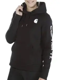 Sweat Carhartt femme Sleeve Logo Graphic noir 102791