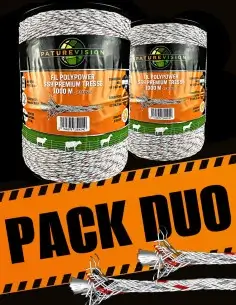 Pack DUO Fil PolyPower SS9 tressé 2x1000m