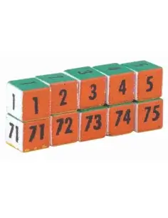 Aimants numérotés 6 faces pour tableau de fécondité BRAY