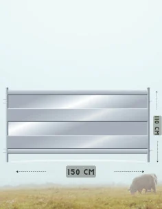Barrière ovine pleine Franco 150x110 cm - CLIPEX