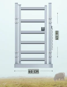 Passage d’homme ovin CLIPEX 60x110 cm - Franco