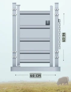 Passage d'homme ovin plein Franco 60x90 CLIPEX