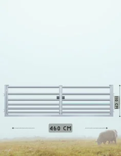 Double porte ovine Franco 460x110 sur cadre (CLIPEX)