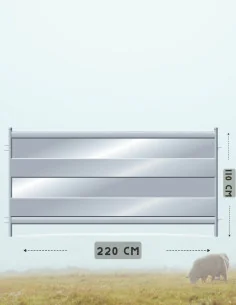 Barrière ovine pleine CLIPEX 220x110 cm Franco