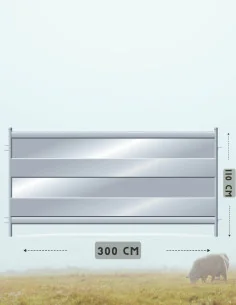 Barrière ovine pleine Franco 300x110 cm CLIPEX