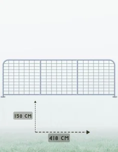 Barrière prairie grillage Franco 4,18m x 1,5m CLIPEX