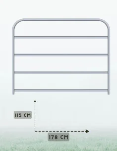 Barrière de prairie Franco 1,78 m x 1,15 m CLIPEX