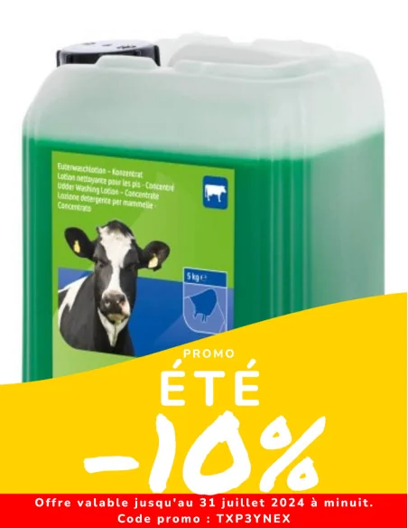 Lotion nettoyante concentrée pour pis KERBL 5L