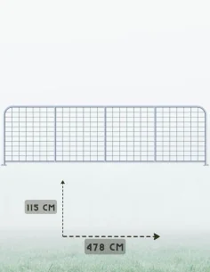 Barrière de prairie grille 4,78 m x 1,15 m CLIPEX