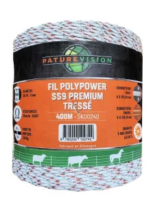 Fil PolyPower SS9 Premium tressé 3 mm 400 m