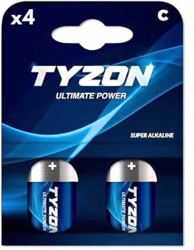 Piles LR14 x4 pour Aiguillon Magic Shock PRO 2000