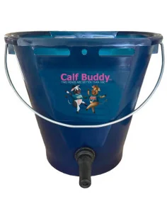 Seau nourrisseur Calf Buddy 9L avec tétine noire veau