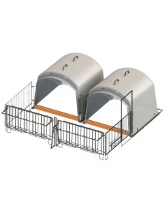 CalfHouse Premium XL double avec enclos KERBL