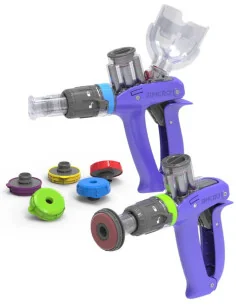 Injecteur 2.0 ml DATAMARS avec protège-aiguille et porte-flacon