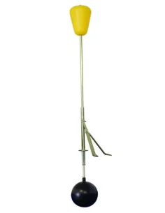 Indicateur de niveau d'eau inox jaune – plage 146 cm