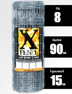 Grillage High Tensile Premium 8/90/15 avec nœud X XFENCE