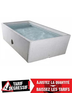 Abreuvoir en béton 1000 L SOCOBATI – vidange 7,6 cm