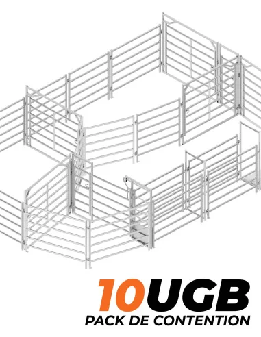 Parc de contention 10 UGB 10x7 m Yardsman Duraslide
