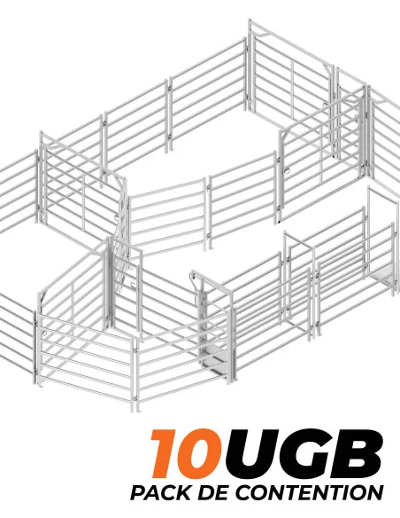 Parc de contention 10 UGB 10x7 m Yardsman Duraslide