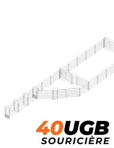 Souricière 40 UGB 25,6 x 5,9 m – Réf. 103081